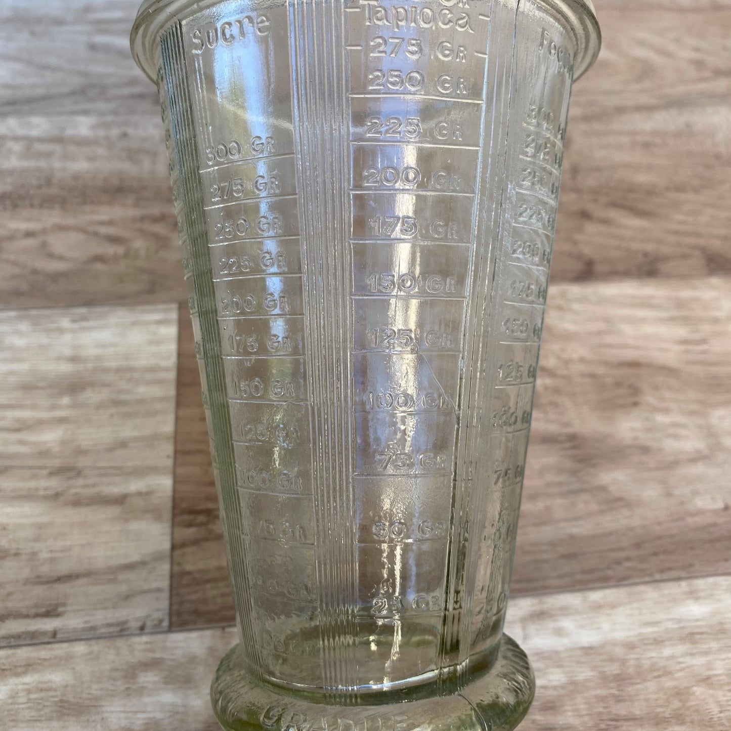 French Vintage Glass Measuring Cup Multi-Scale Kitchen Tool 0407267 PYREX