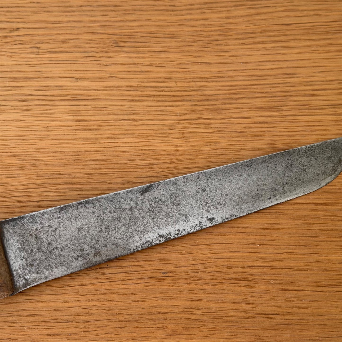 French Vintage Butcher Knife Bargoin Carbon Steel 16" Blade 10" 10062614