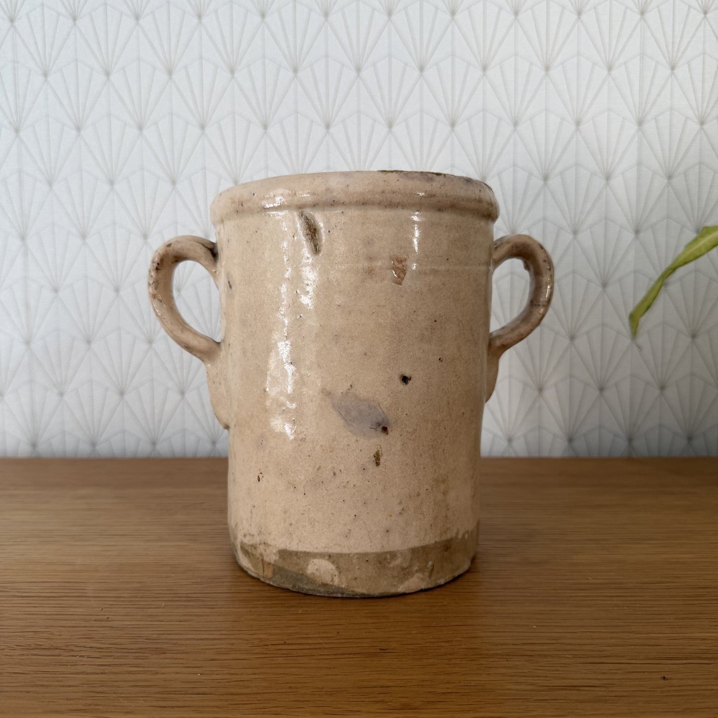 Italian Sardine Pot Antique Stoneware Crock Two Handles 01072613 Unbranded
