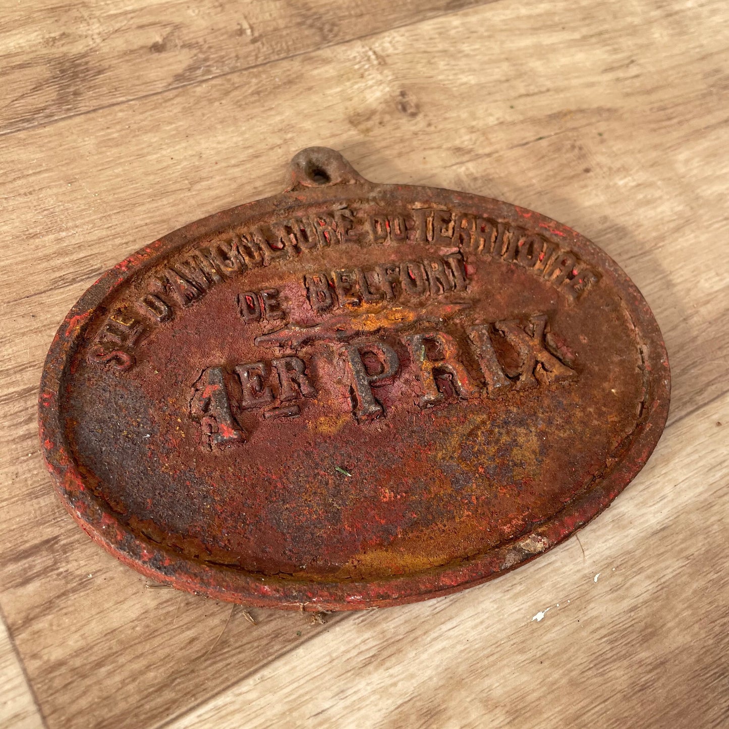 French Agricultural Prize Plaque Vintage Belfort Award Trophy 11032516 Fleamarketfrance