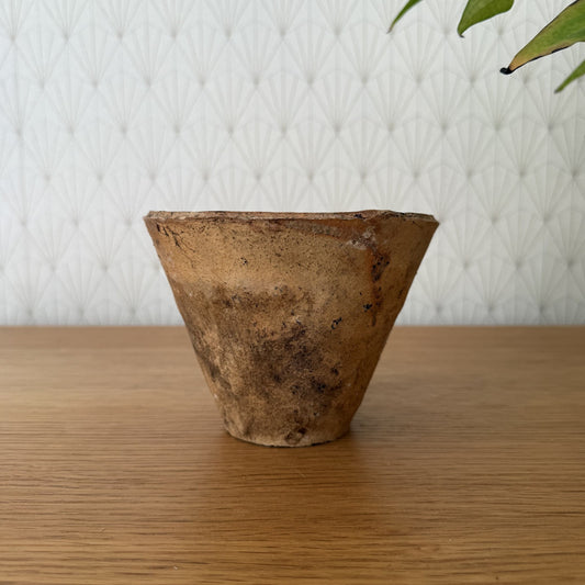 Antique French Resin Pot Tree Collecting Vessel Folk Art Pottery 0211255 Unbranded