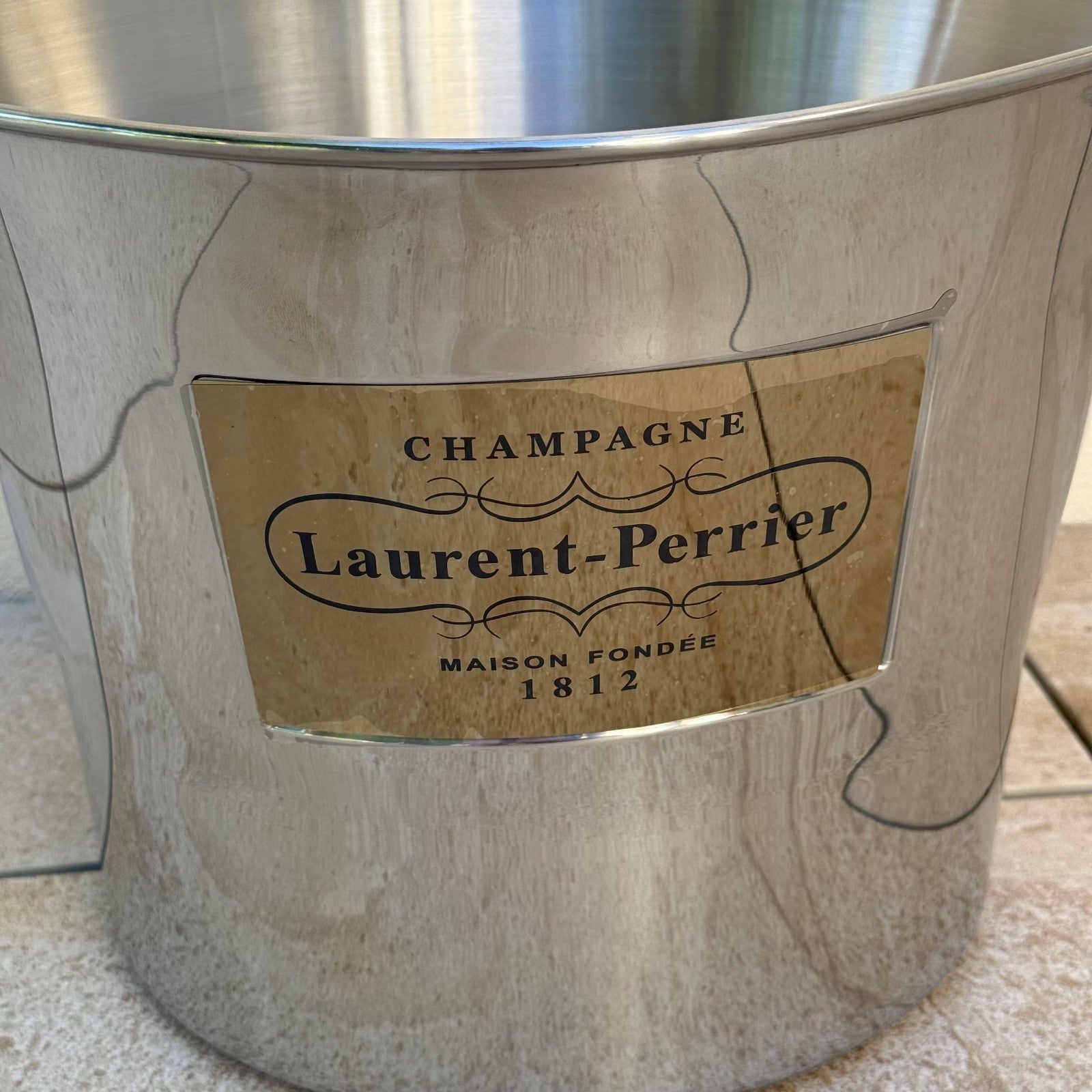 Laurent Perrier Ice Bucket French Champagne Cooler Stainless Steel 0612251 Laurent-Perrier