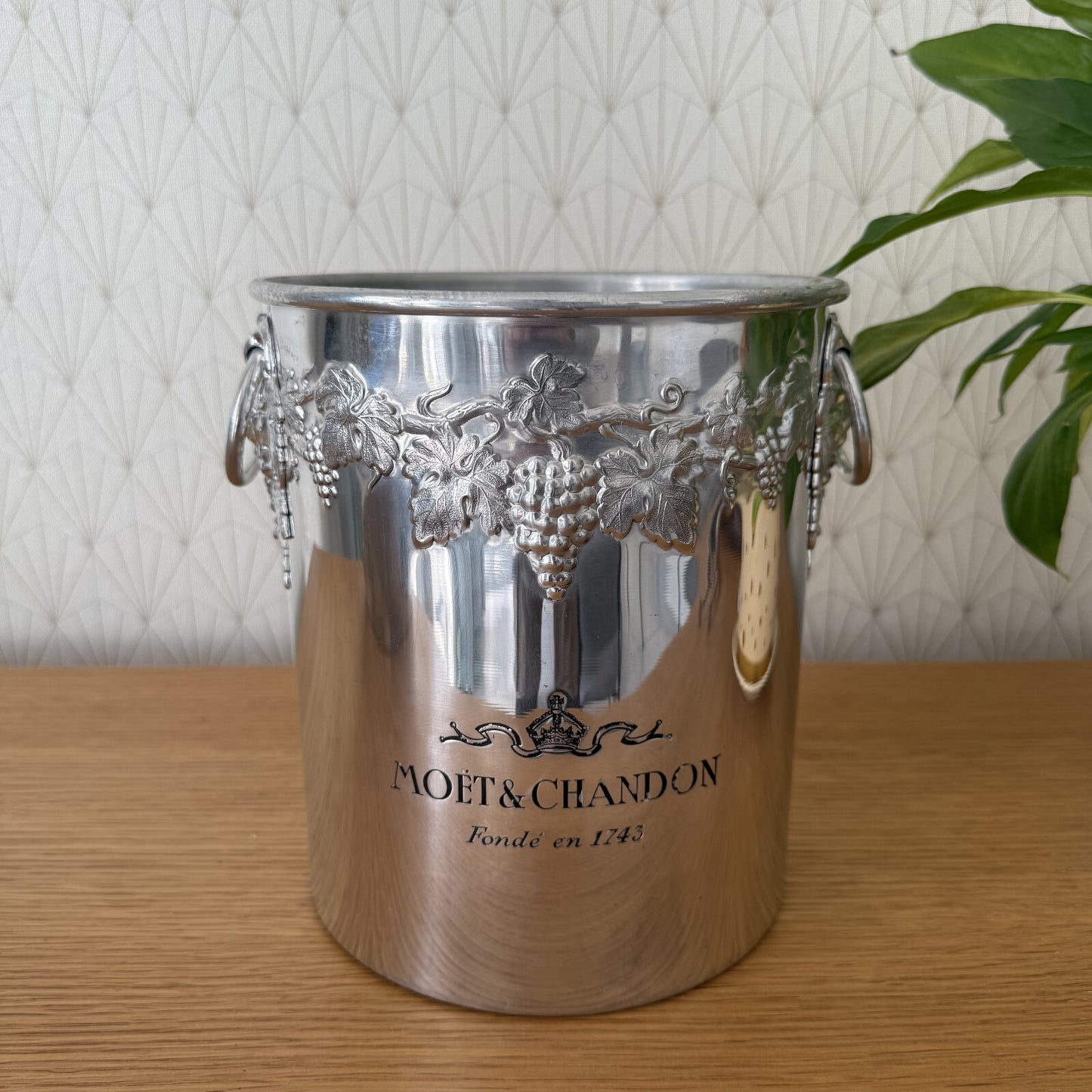 Vintage Moet Chandon Ice Bucket Silver Plated French Champagne Cooler 1308253* Fleamarketfrance