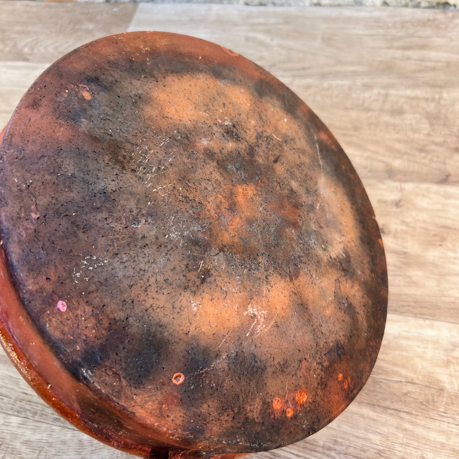 French Terracotta Tian Bowl Provence Pottery Vintage 25cm 06102416 Fleamarketfrance