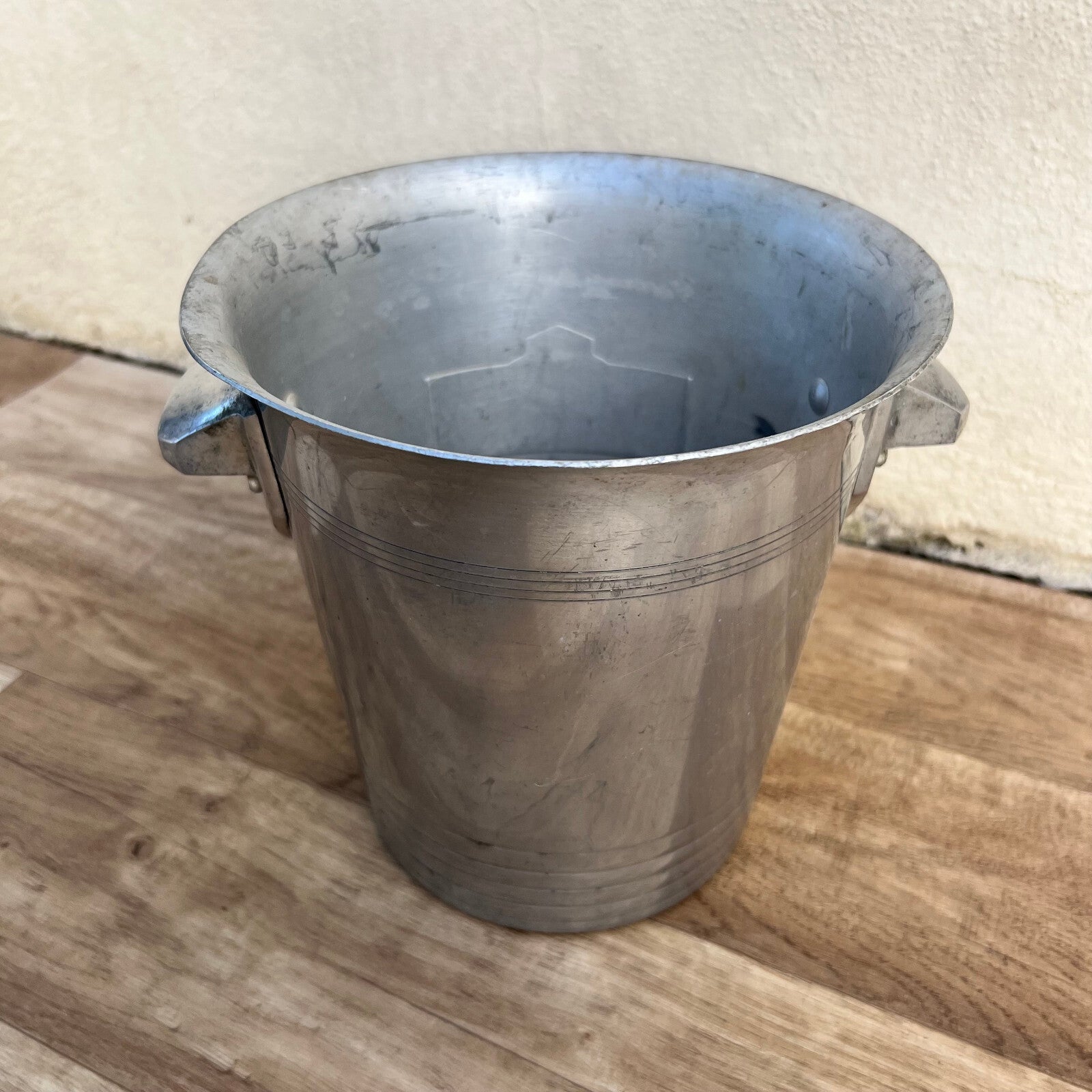 French Champagne Bucket Pommery Greno Aluminum Ice Cooler Vintage 1809221 Fleamarketfrance