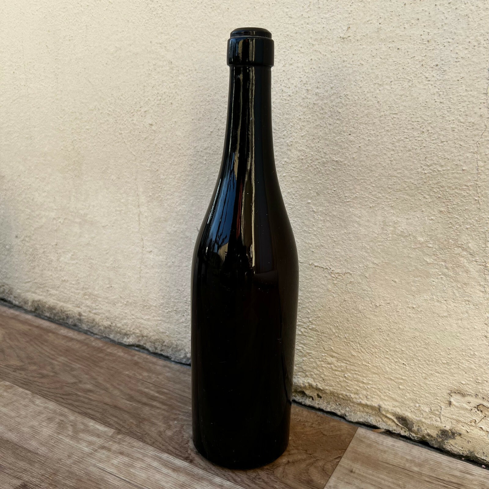 French Antique Wine Bottle Dark Green Glass c1900 34cm Tall 10022212 Fleamarketfrance