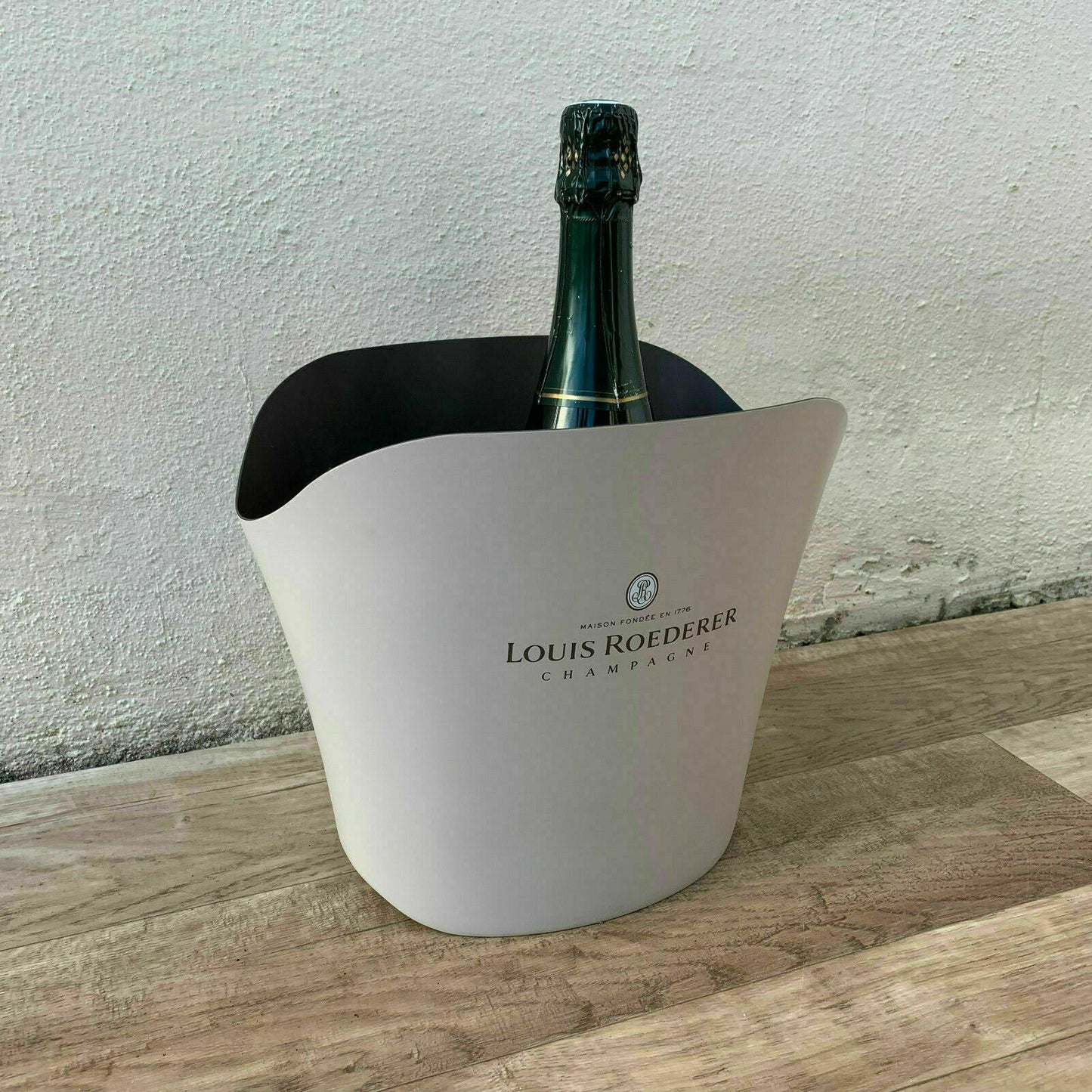 Vintage French Metal Champagne French Ice Bucket Cooler Basin ROEDERER 19021913 - Fleamarketfrance