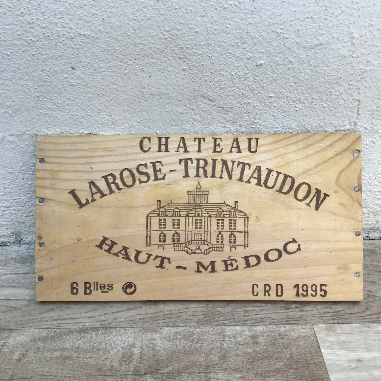 Vintage French Wine Crate Panel Chateau Larose Trintaudon Haut Medoc 08032210 Unbranded