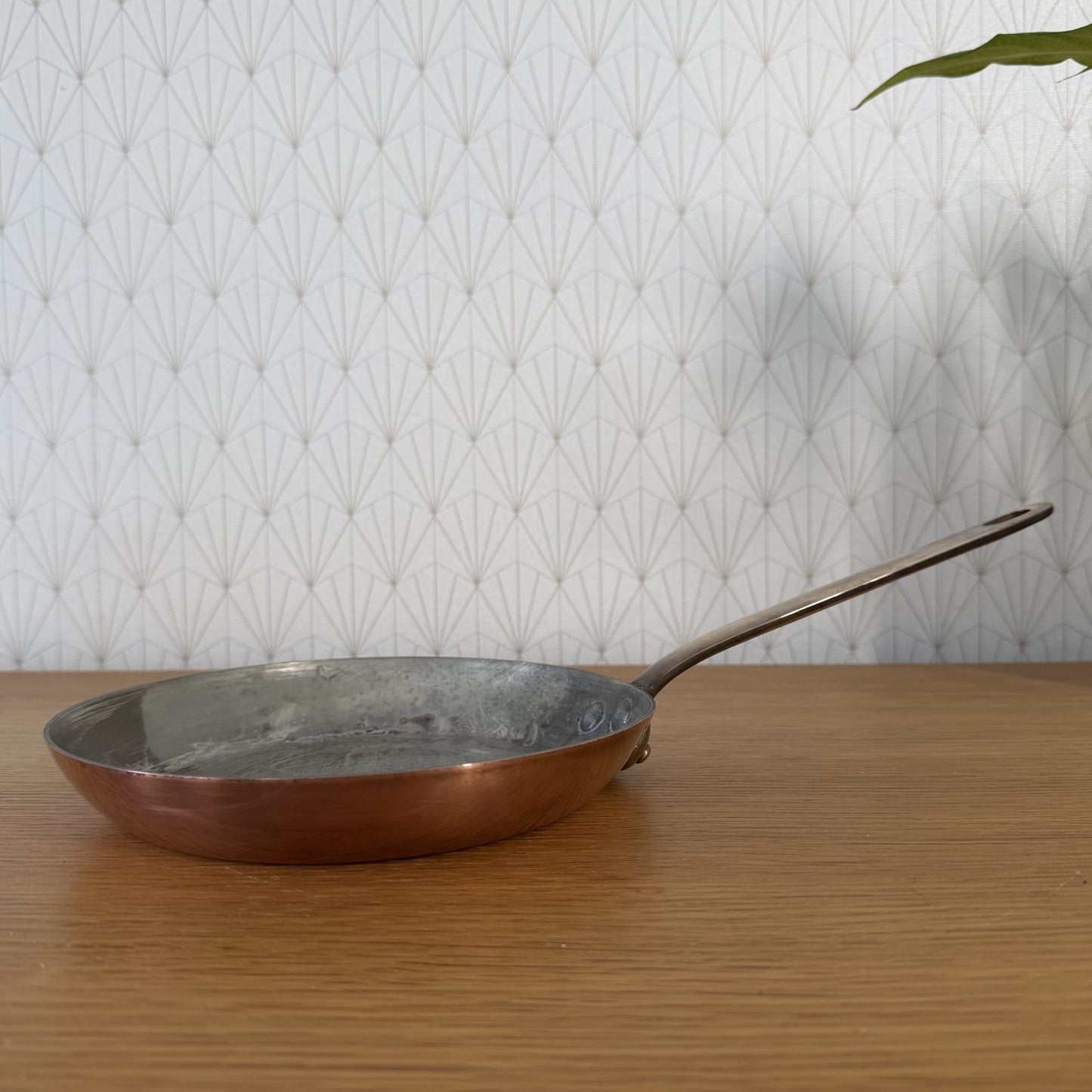 French Copper Pan Sauteuse Chef Tin Lining Vintage Made France 0505268 Unbranded