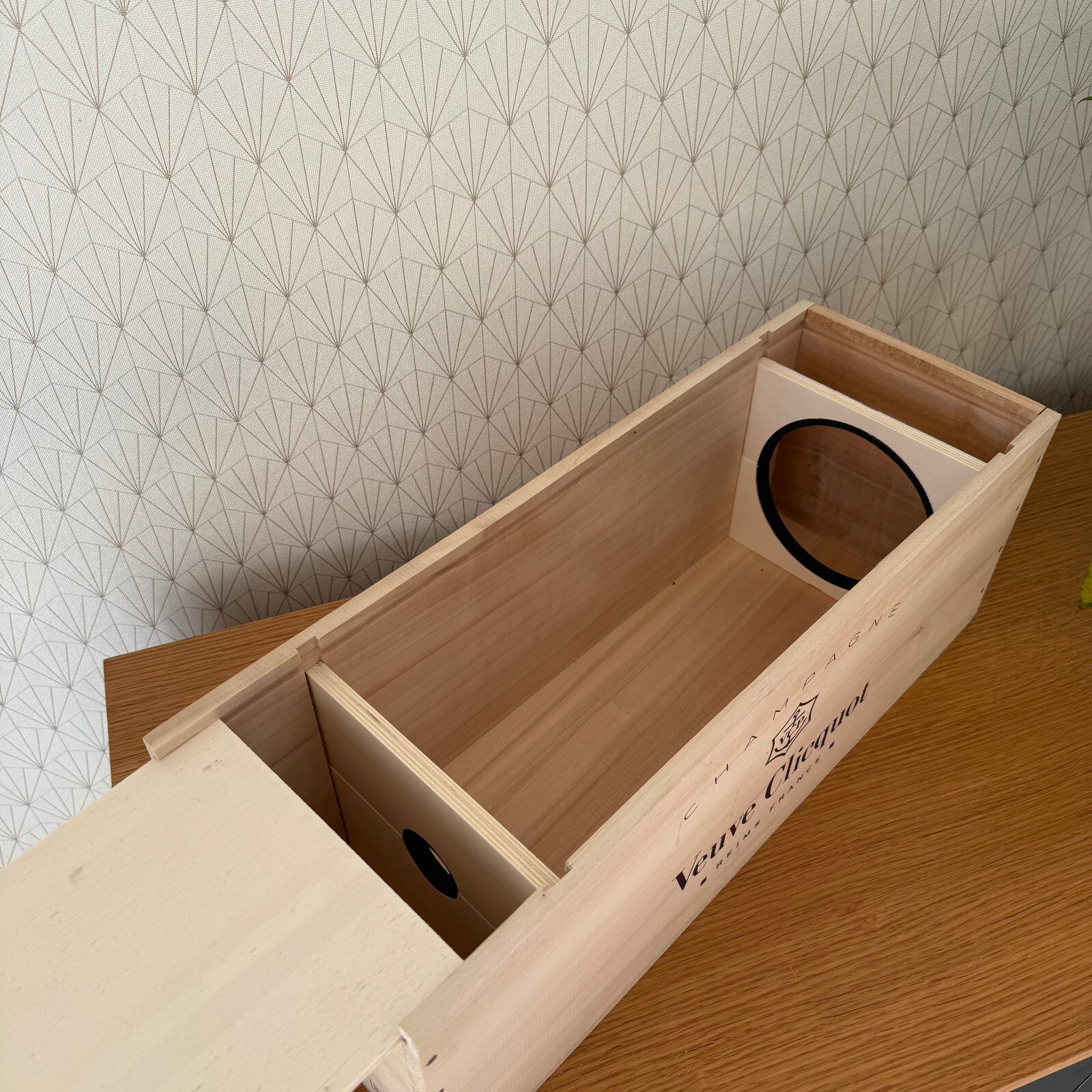 French Jeroboam Veuve Clicquot Champagne Bottle Crate Box 20 3/4" 2101251 Veuve Clicquot