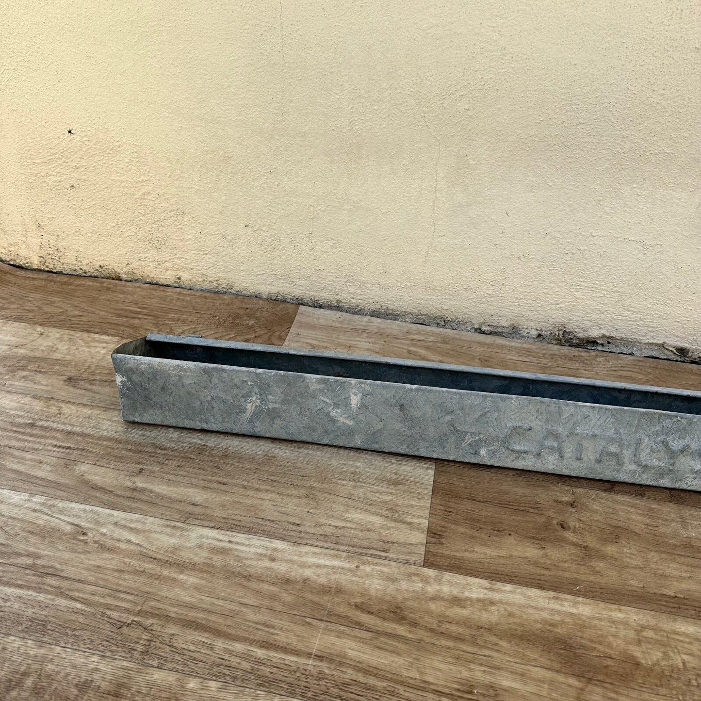 Vintage French Primitive Zinc Metal Country Farm Feeder Planter 1906231 shelf Fleamarketfrance