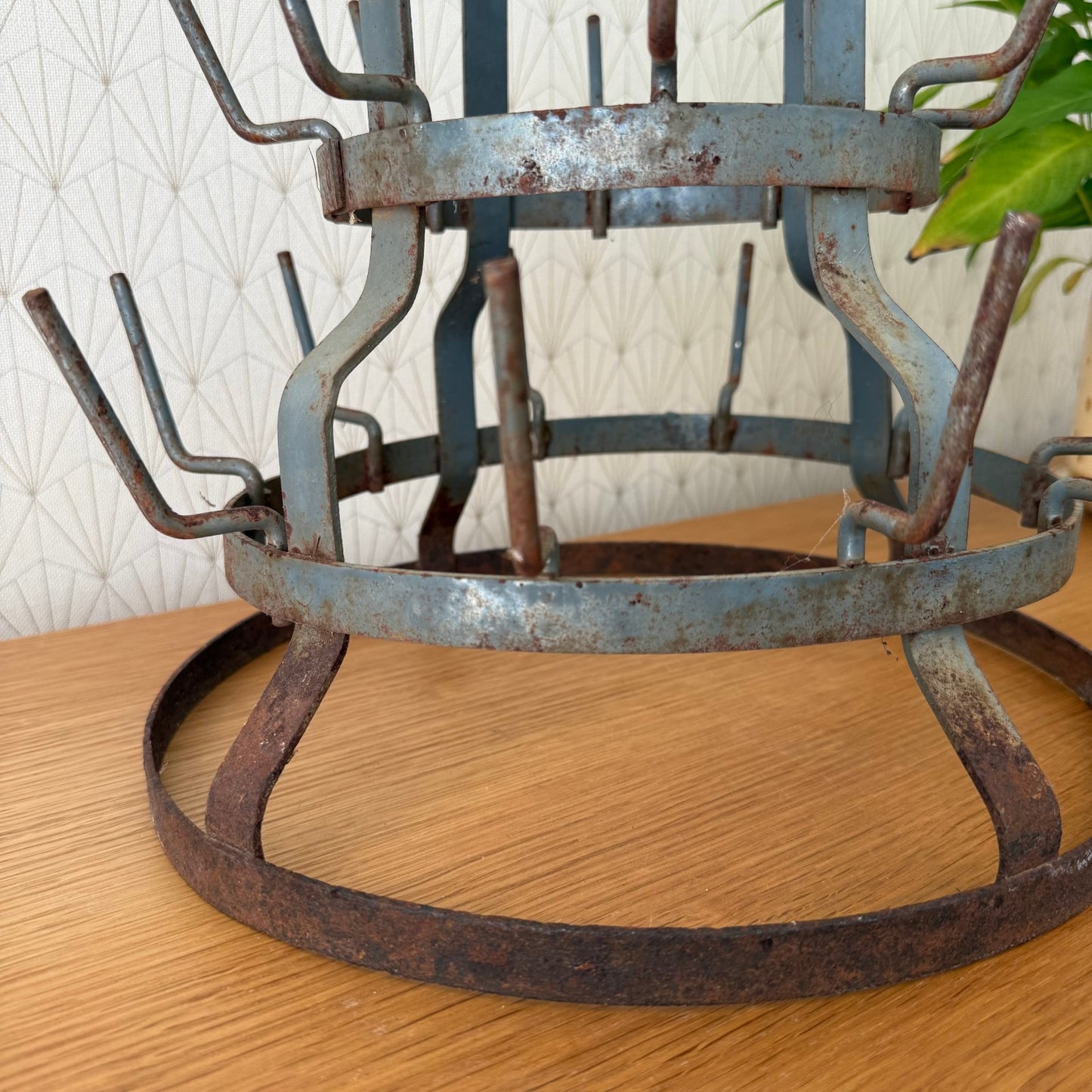 Vintage French Wine Champagne Bottle Drying Wine Rack hanger 0608251