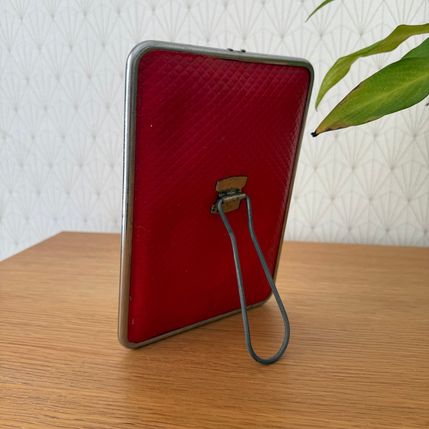 Vintage French metal bathroom STANDING MIRROR 0608254