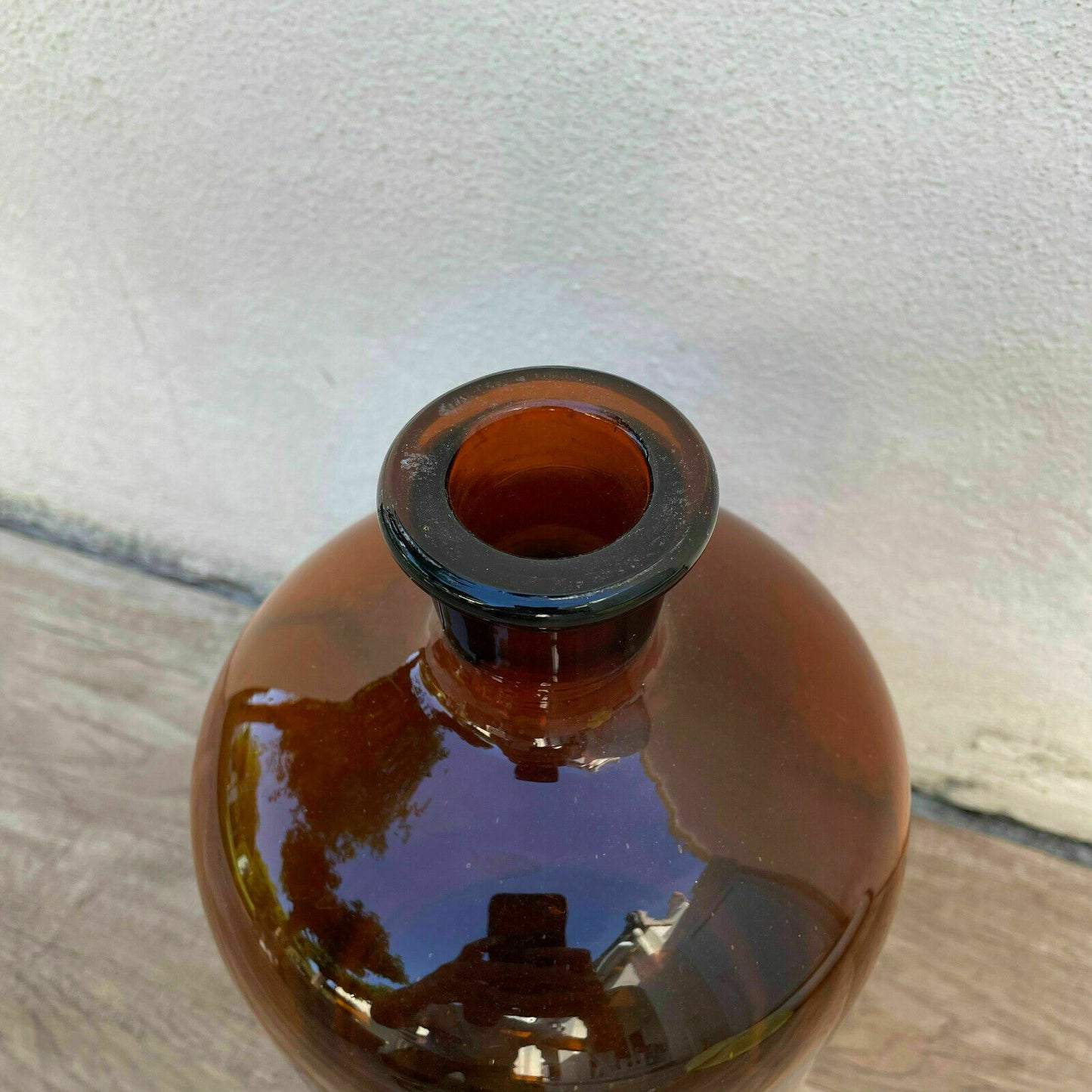French Amber Apothecary Bottle Vintage Hand Blown Glass 1930s 26072125 Fleamarketfrance