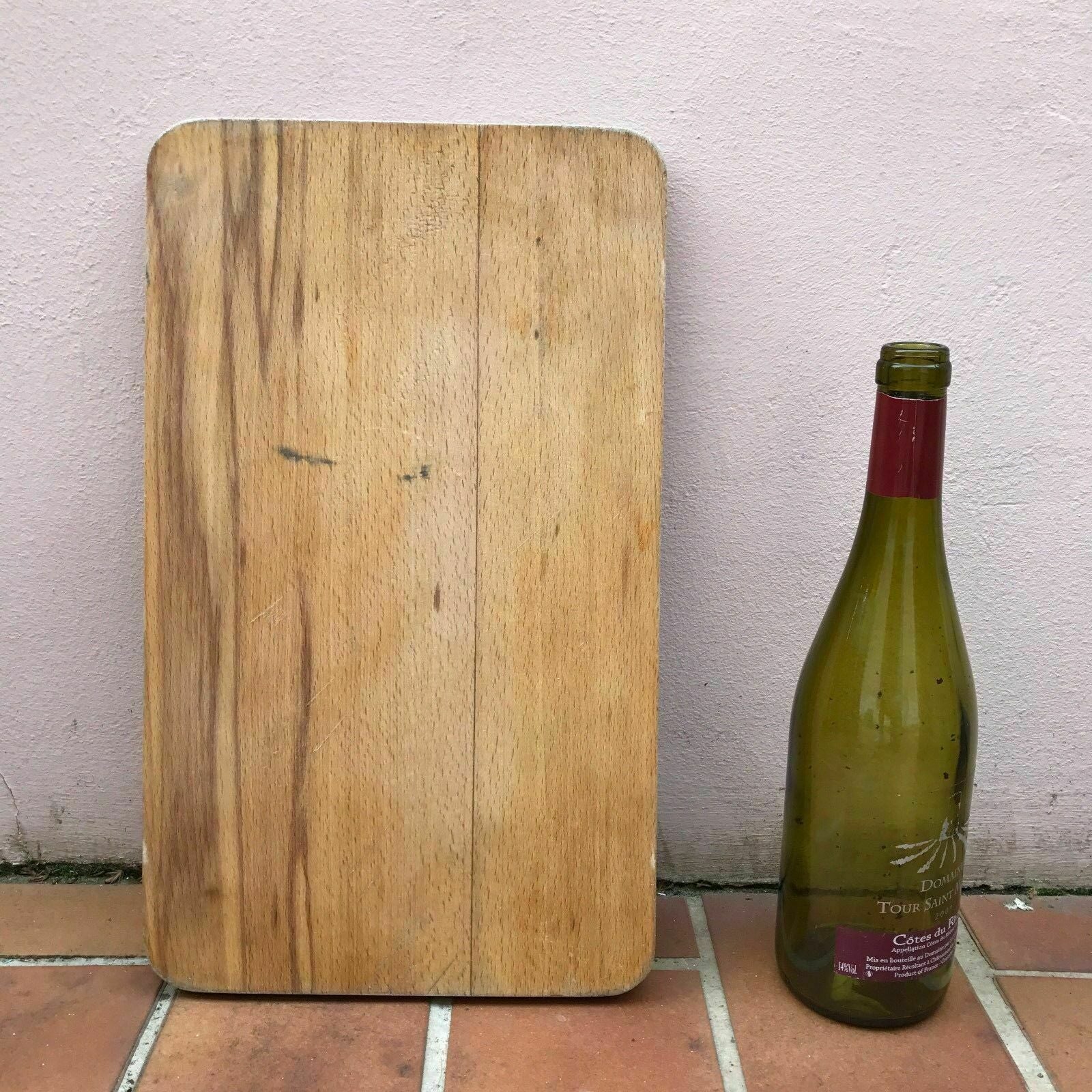 ANTIQUE VINTAGE FRENCH BREAD OR CHOPPING CUTTING BOARD WOOD 1602172 Unbranded
