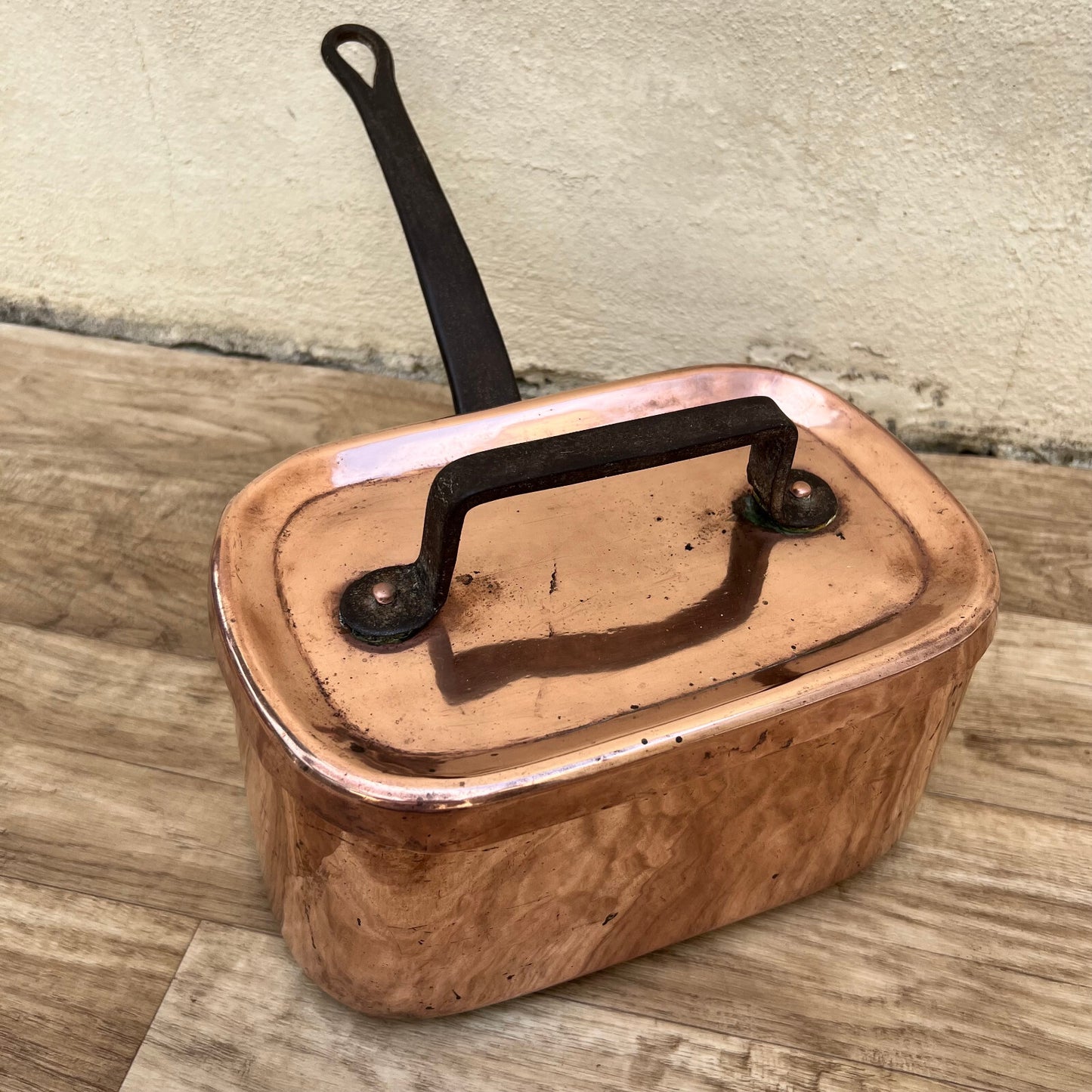 French Copper Daubiere Dovetailed Roasting Pot Vintage Cookware 27052215 Fleamarketfrance