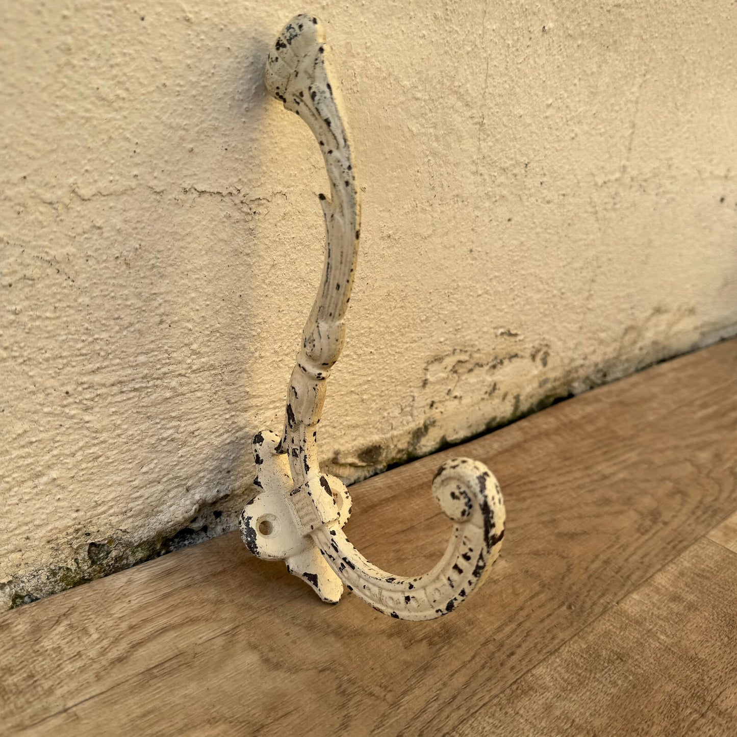 French Cast Iron Hook Antique Wall Mount Coat Hanger Vintage 31012417 Unbranded