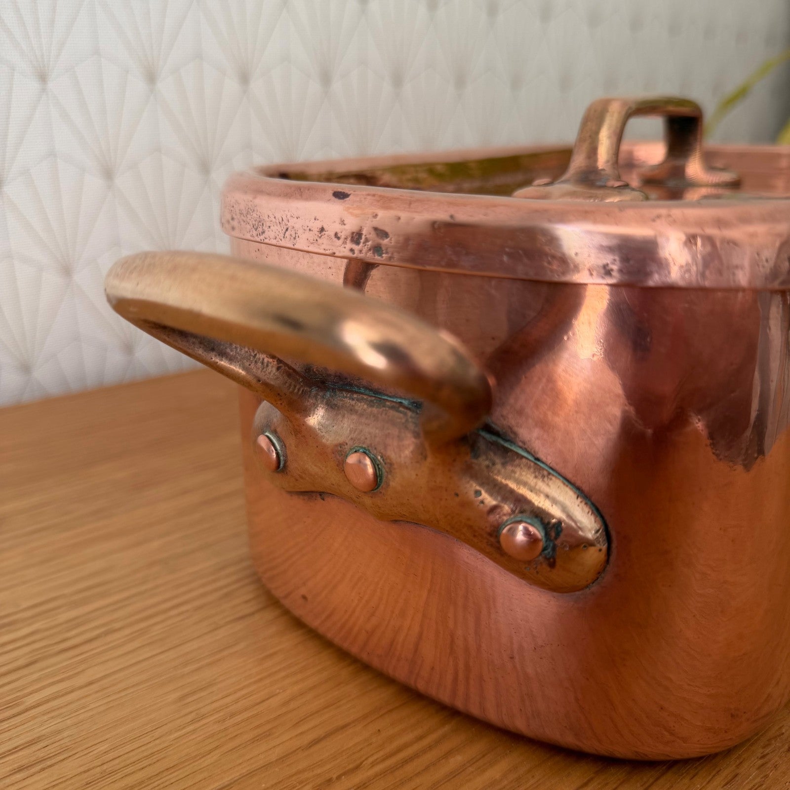 French Copper Daubiere Stock Pot Dovetailed Antique Cookware 0405264 Fleamarketfrance