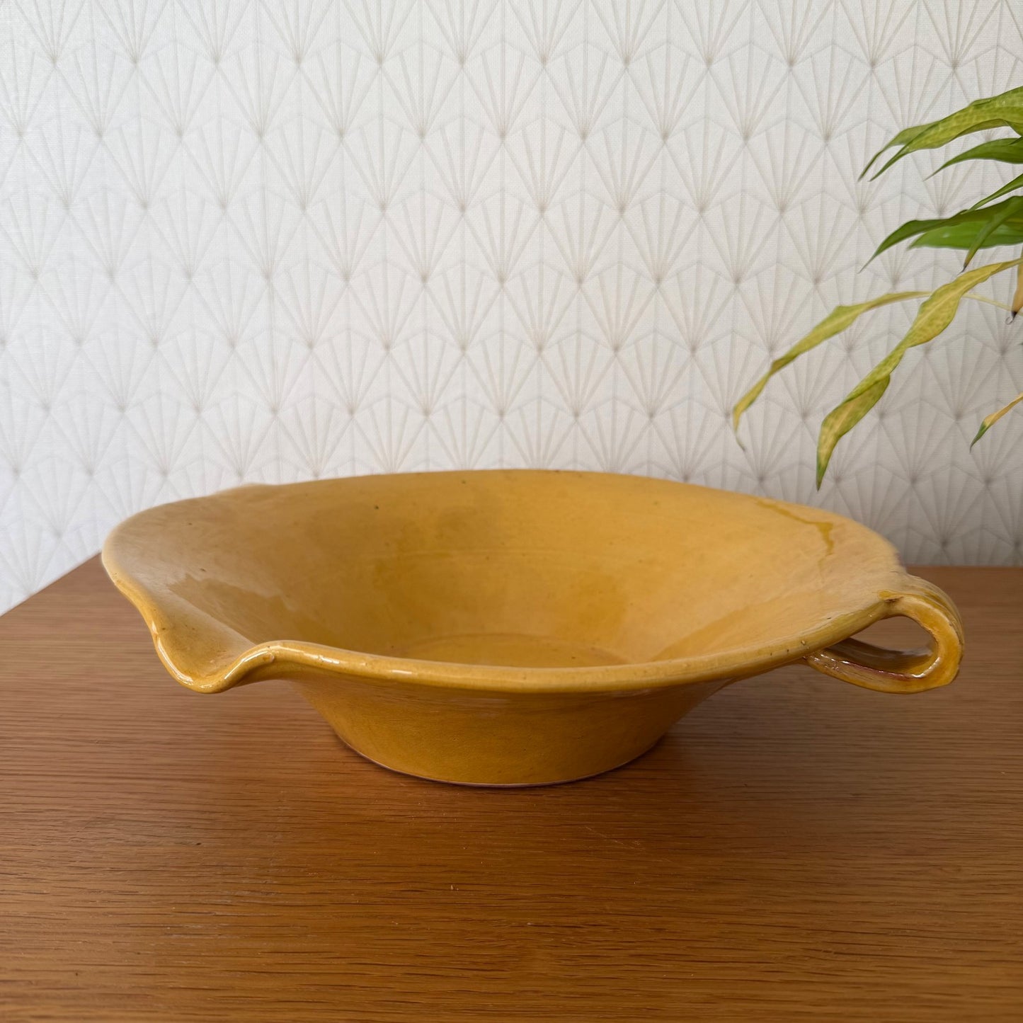 French Terracotta Tian Bowl Provence Vintage Pottery 12" Wide 1506267 Fleamarketfrance