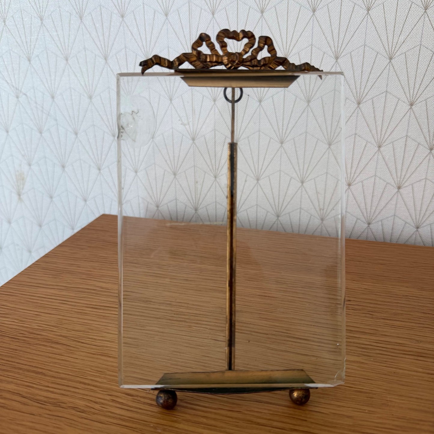 Vintage Brass Picture Frames Set of 2 French Glass Photo Display 10062613 Fleamarketfrance