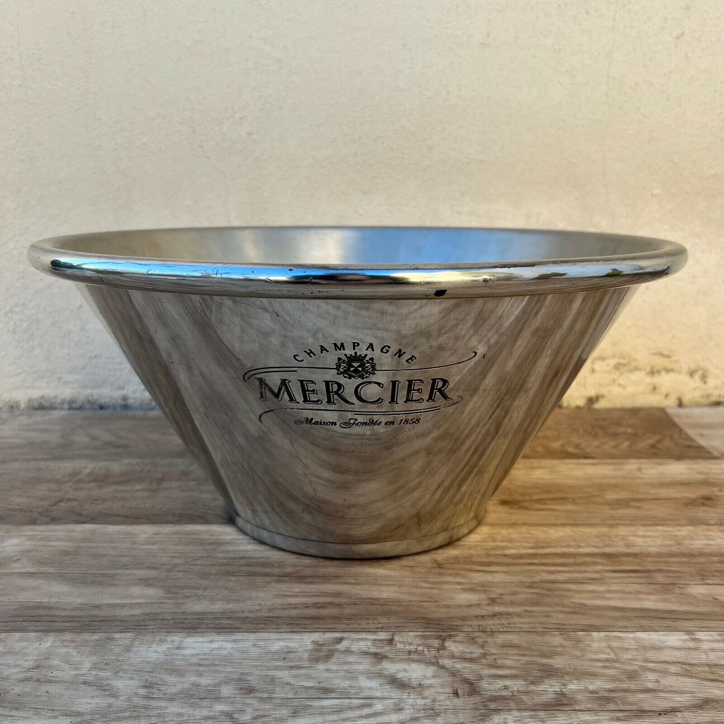 Vintage French Champagne Tin Bucket Cooler  MERCIER 21032213 - Fleamarketfrance
