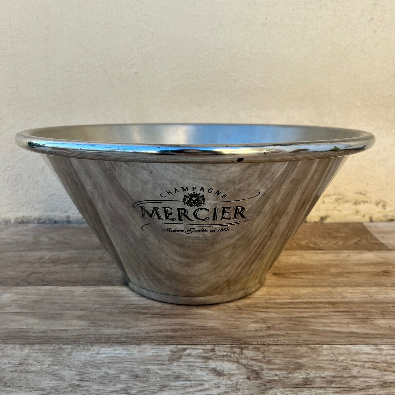 Vintage French Champagne Tin Bucket Cooler  MERCIER 21032213 - Fleamarketfrance