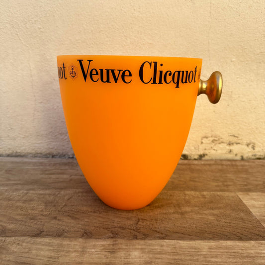 Vintage Veuve Clicquot Ice Bucket Orange French Champagne Cooler 03022312 Veuve Clicquot