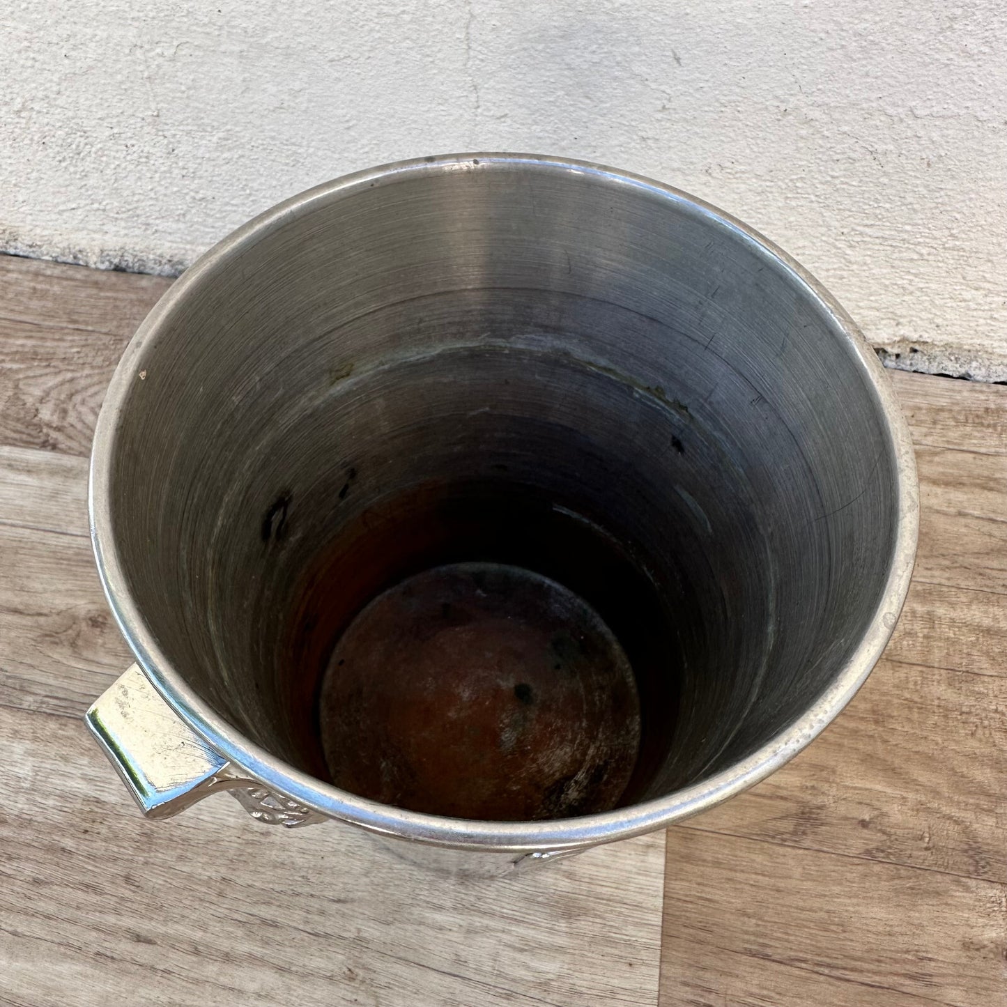 French Champagne Bucket Vintage Silverplate Morlant Wine Cooler 2711238 Morlant