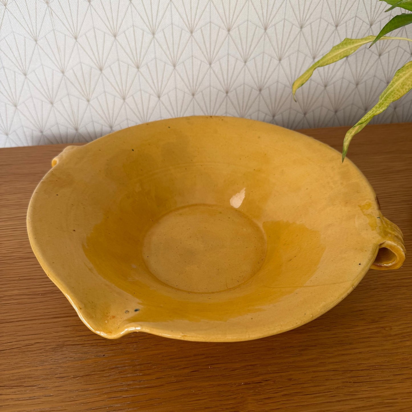 French Terracotta Tian Bowl Provence Vintage Pottery 12" Wide 1506267 Fleamarketfrance