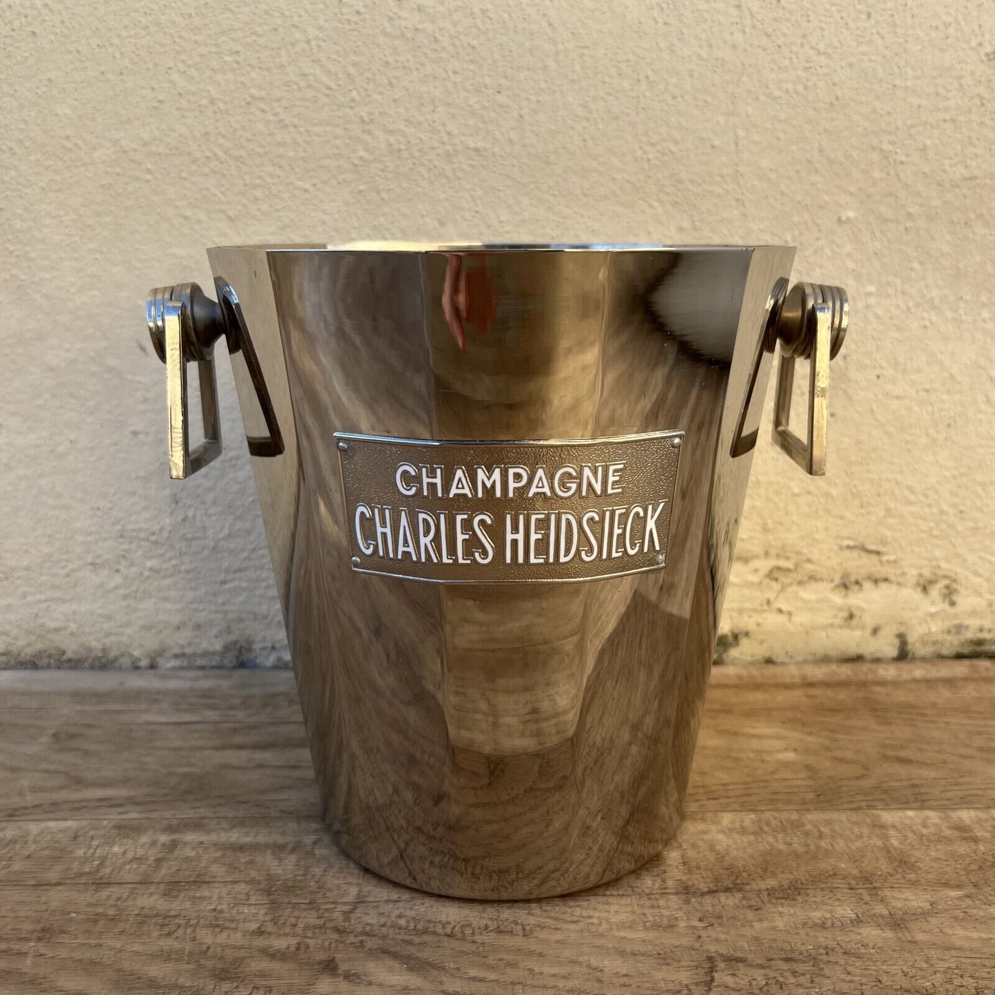 Vintage French Champagne Silverplate Ice Bucket Cooler Heidsieck 09032512