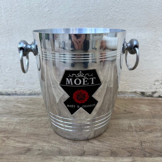 Vintage Moet Chandon Ice Bucket Chrome French Champagne Cooler 12062311 Moët & Chandon