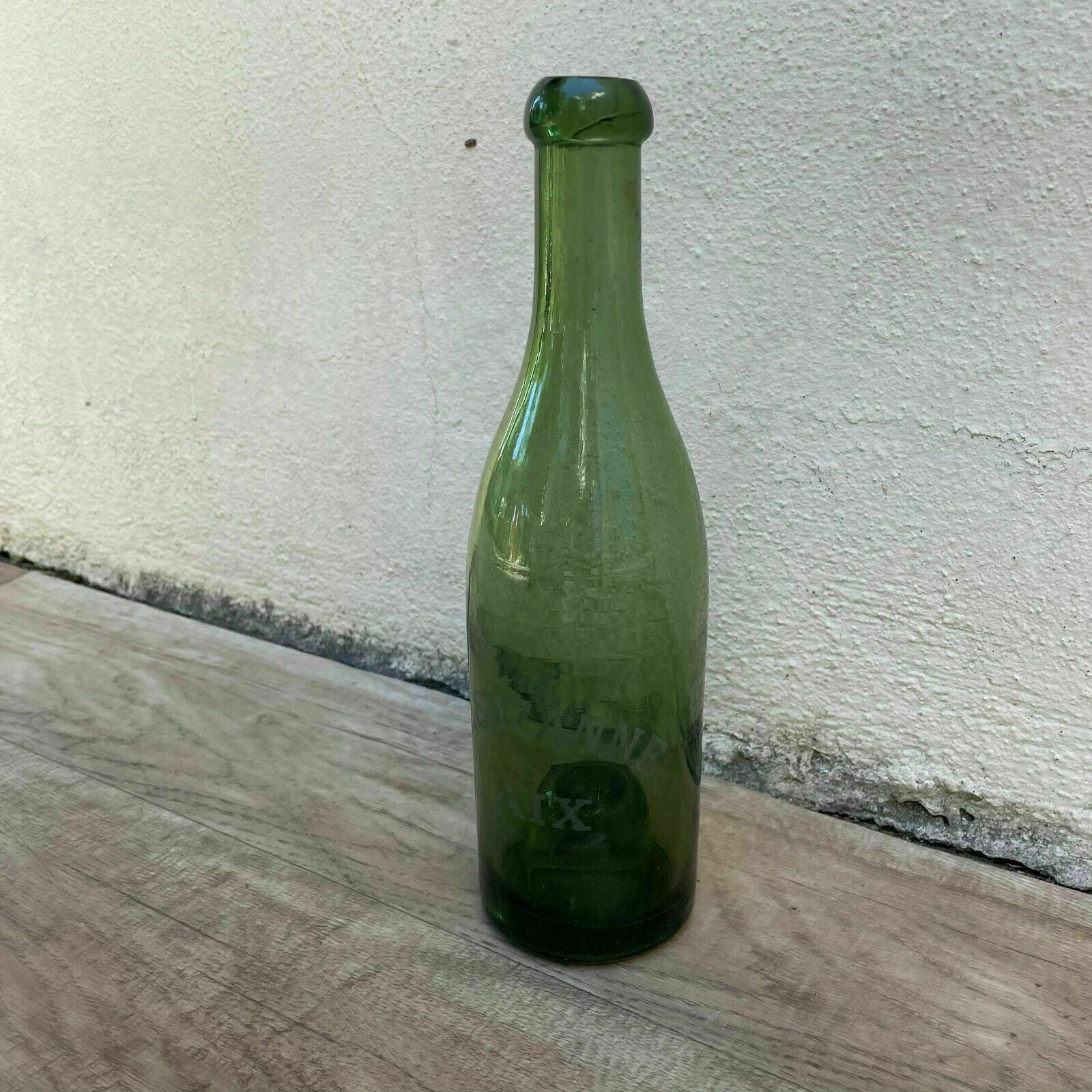 French Vintage Green Glass Wine Bottles 1920s Collection Set 14092110 Fleamarketfrance