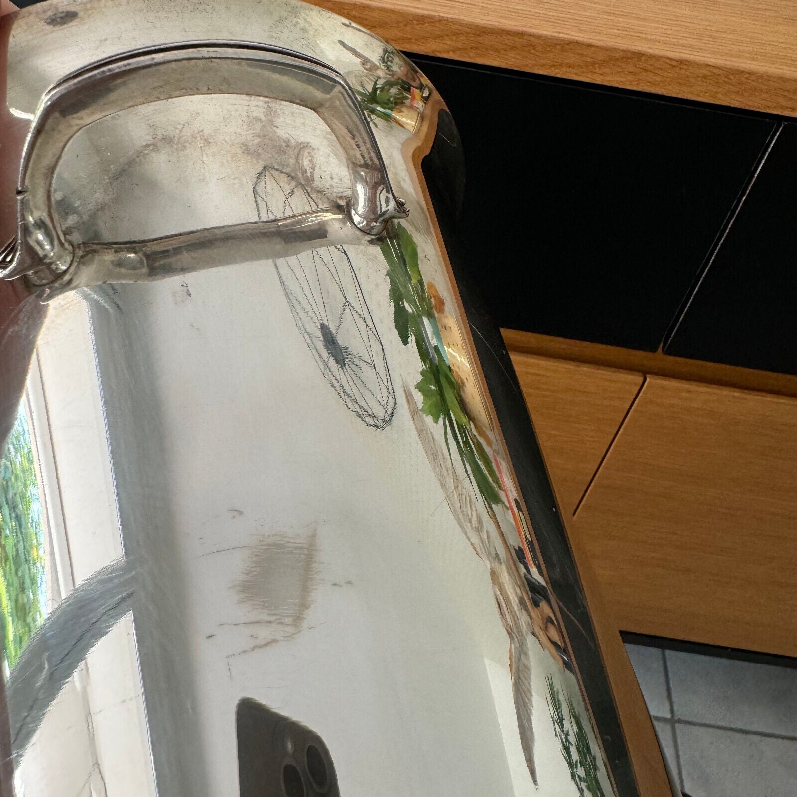 Vintage French Champagne Silverplate Ice Bucket Cooler 0208247 - Fleamarketfrance