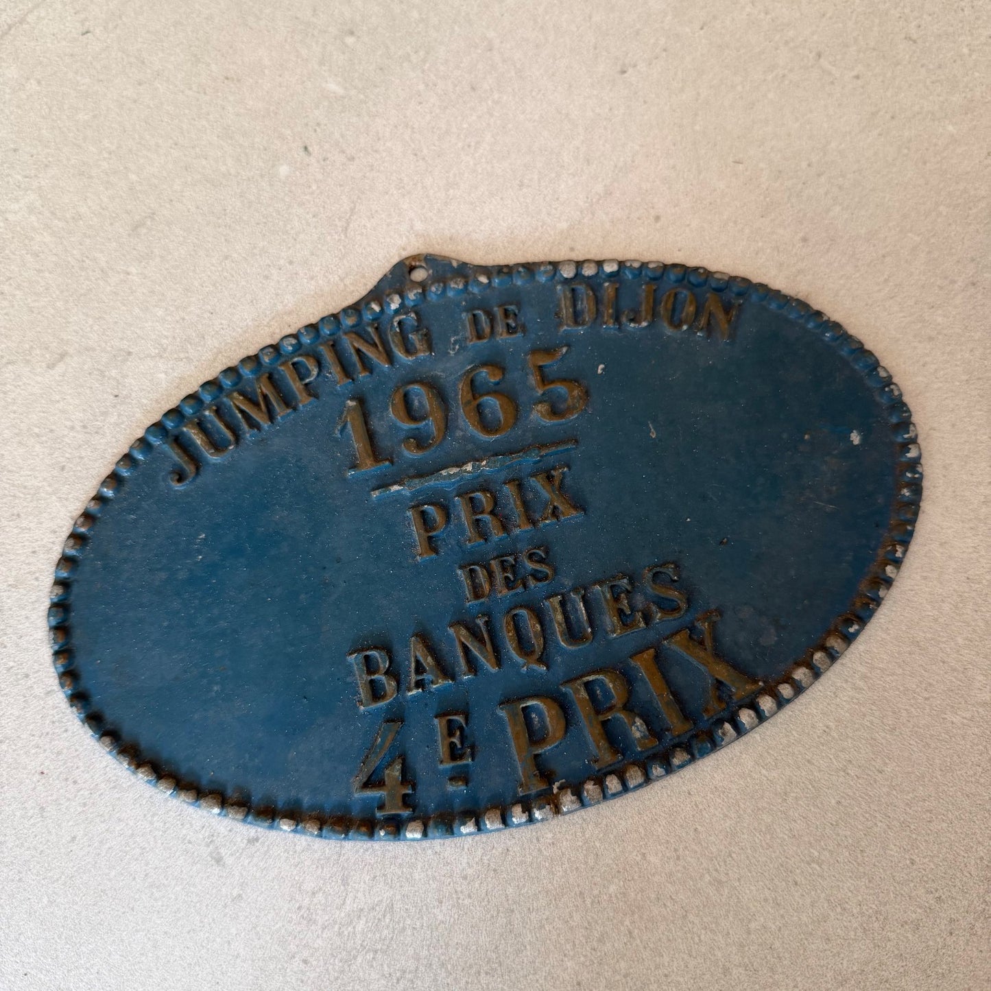 French Vintage Agriculture Plaque Trophy Award Animals Prize Sign 1965 08022621 Fleamarketfrance
