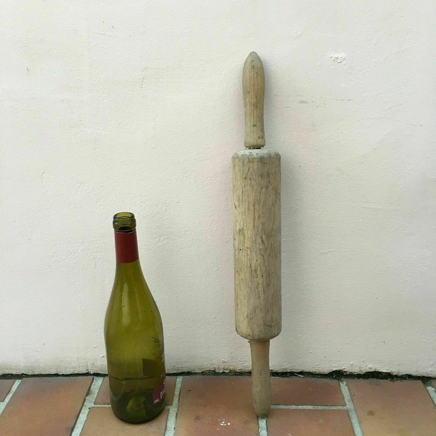 Vintage Wood  Kitchen  Roll rolling Pin bakery french 3 - Fleamarketfrance