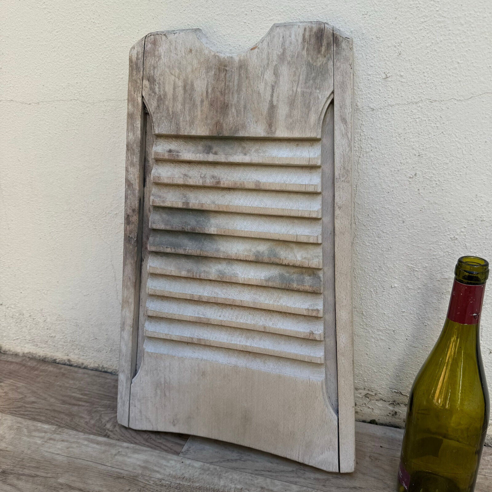 Primitive Antique French Vintage Wood Hand Washboard Wash Board 23092414 - Fleamarketfrance