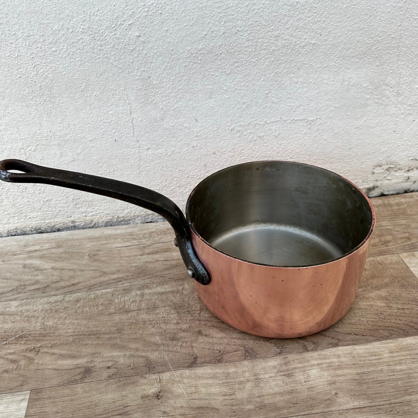 French Copper Saucepan Tin Lined Dehillerin Paris Vintage 20cm 20062411 Unbranded