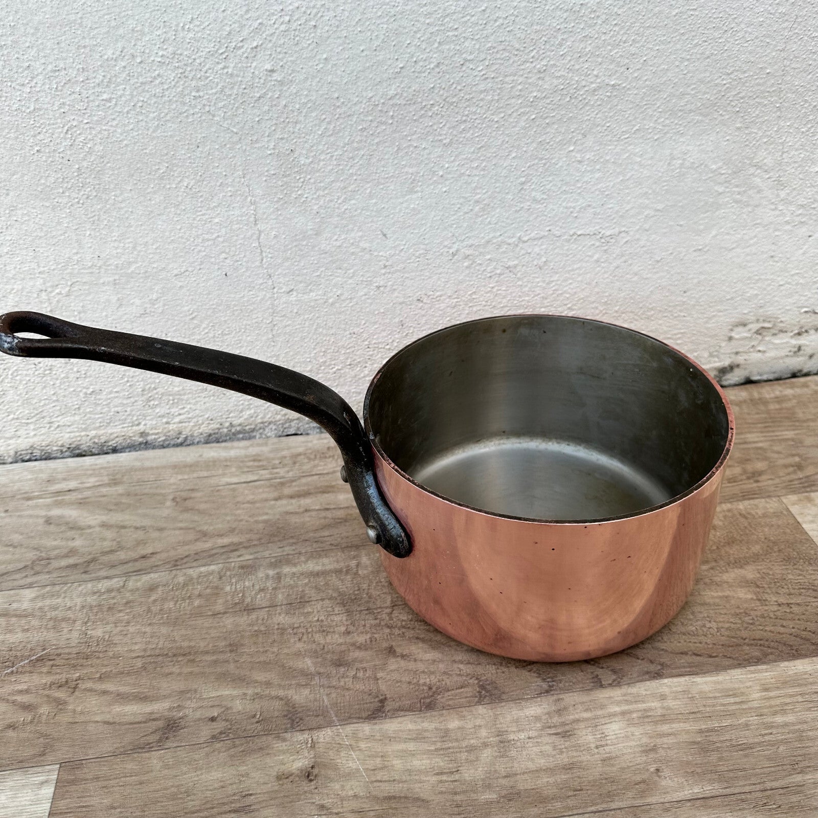 French Copper Saucepan Tin Lined Dehillerin Paris Vintage 20cm 20062411 Unbranded