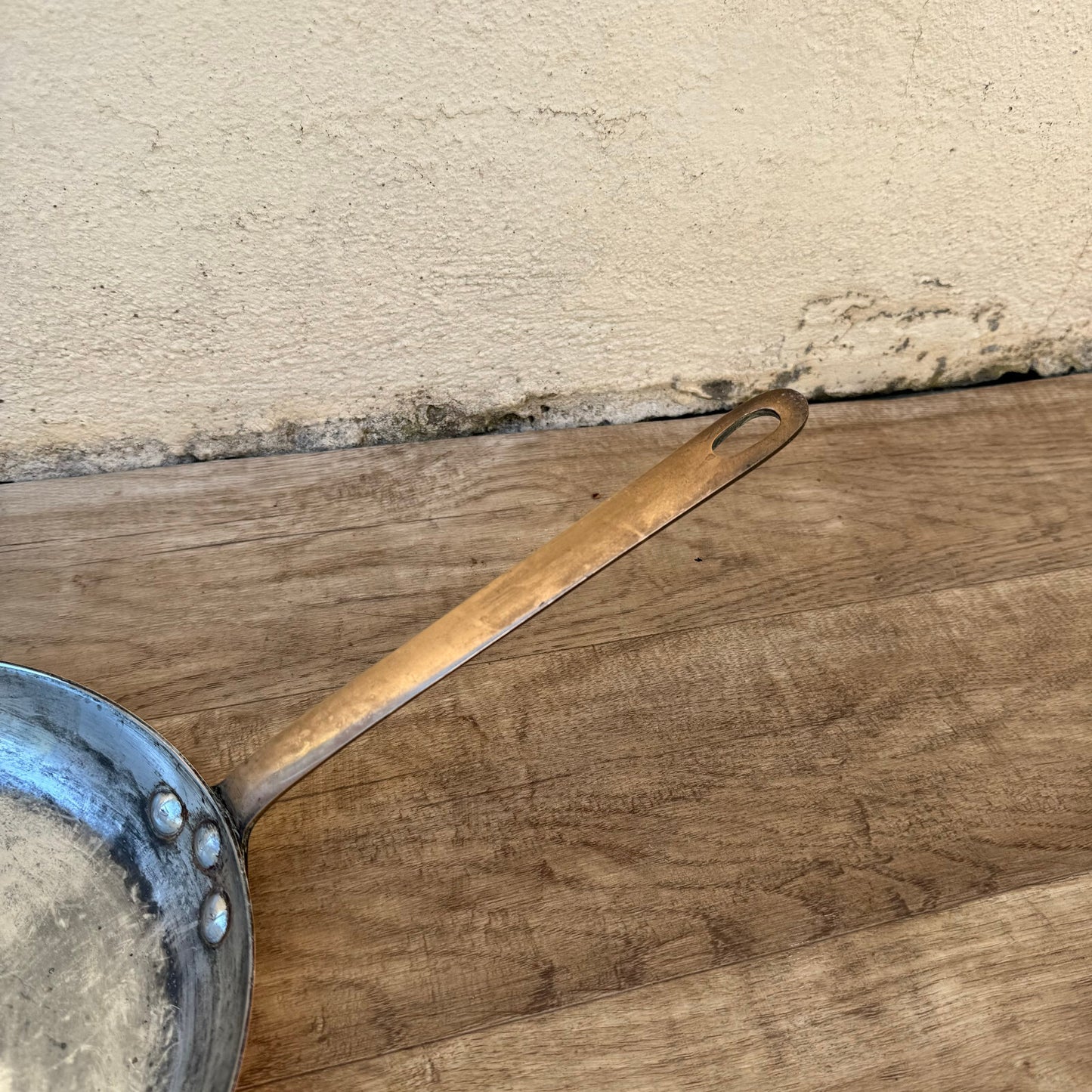 Vintage French Copper Frying Pan Tin Lined 8.5" Professional Cookware 1404243 Unbranded