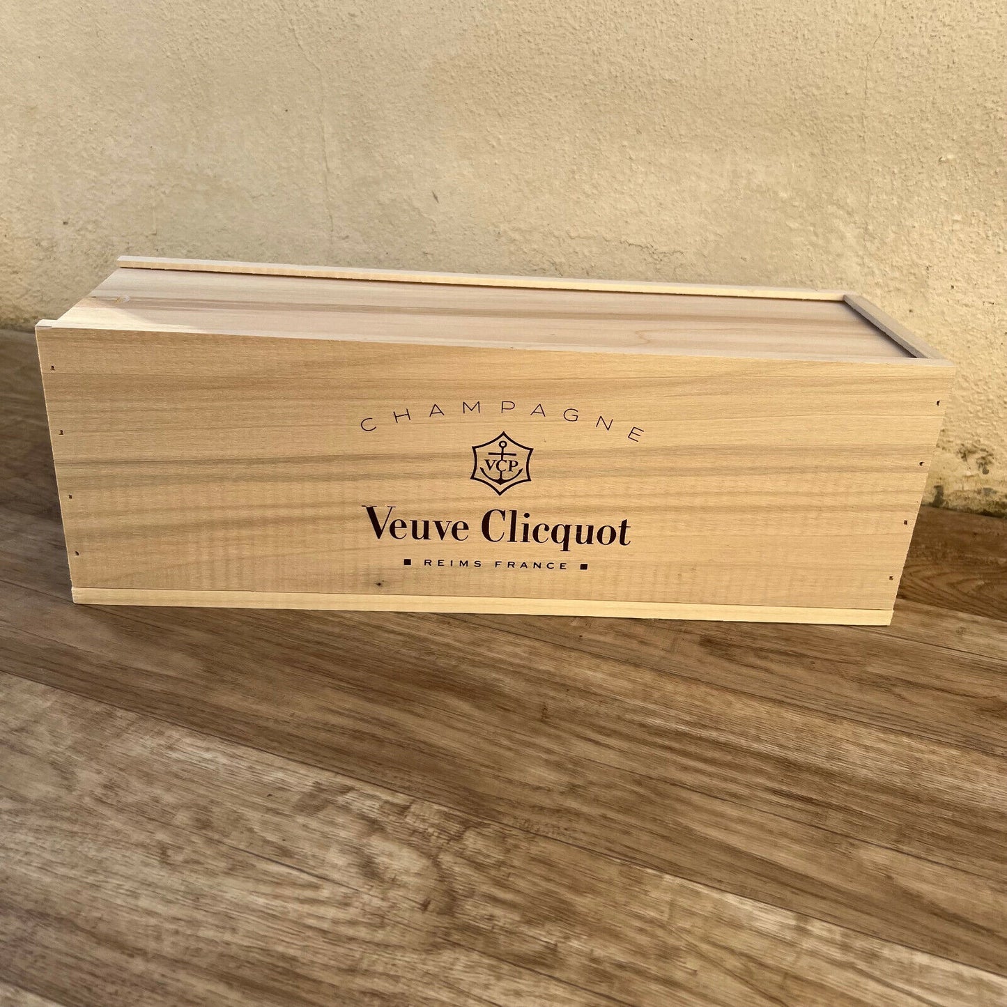 French Veuve Clicquot Champagne Bottle Crate Box 16 1/4"  1001251 - Fleamarketfrance