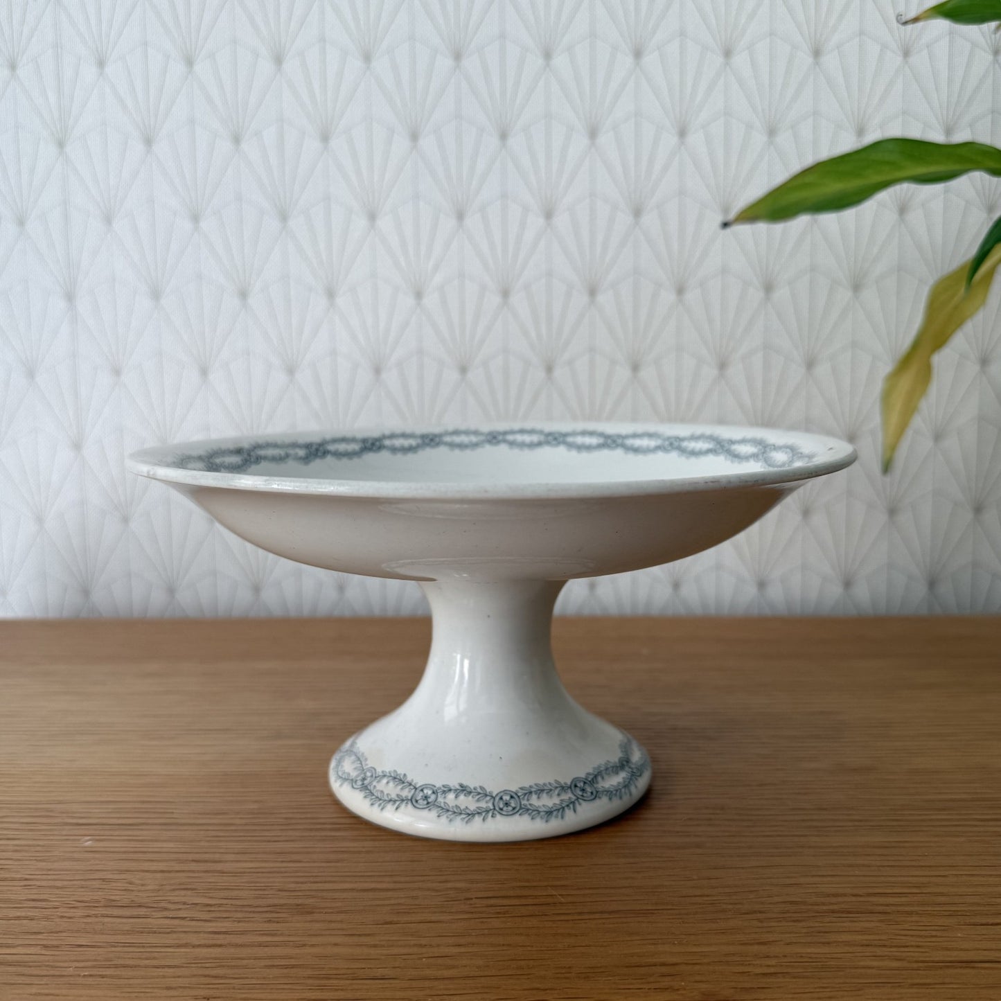 French Porcelain Compote St Amand Massena Pedestal Fruit Bowl 0309259 St Amand