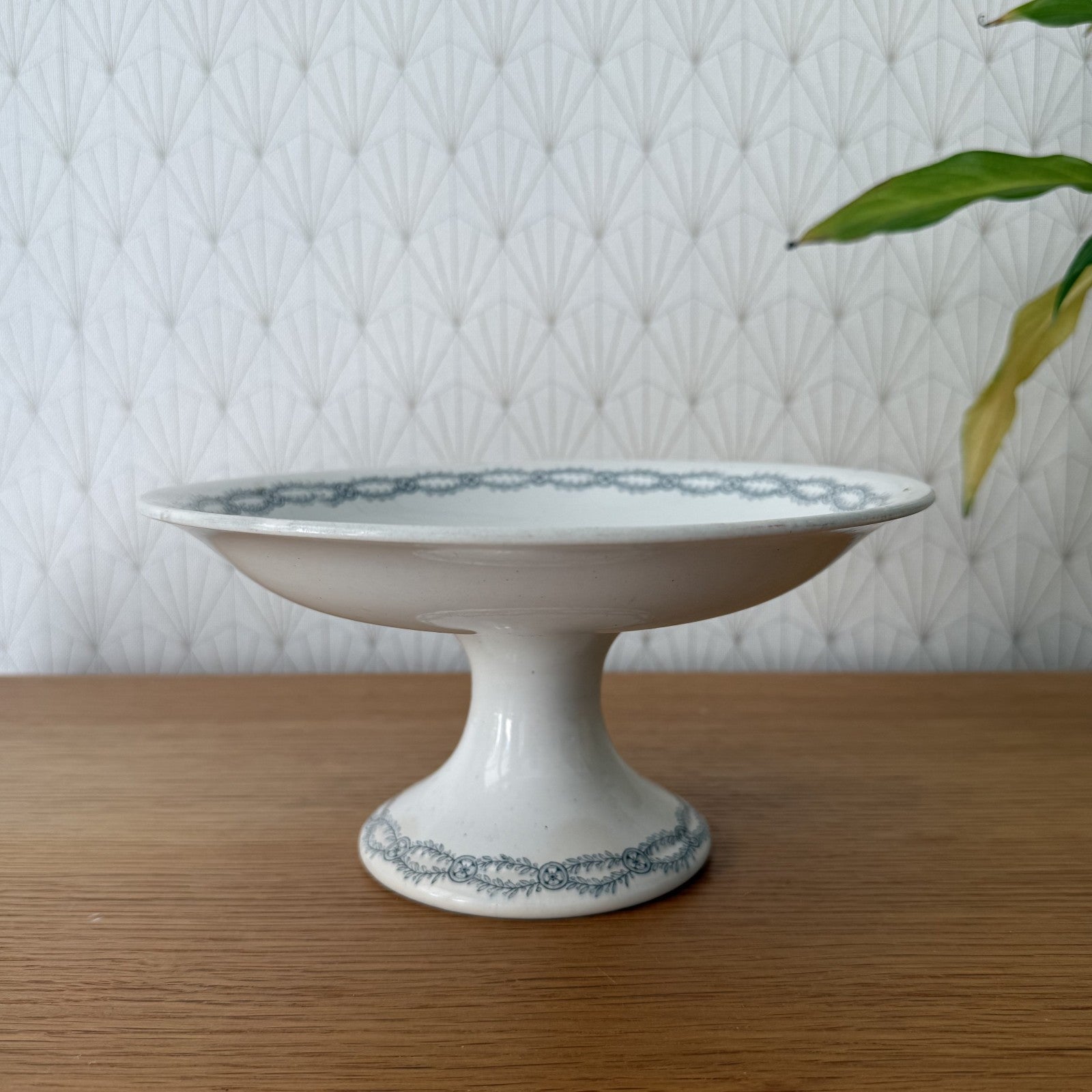 French Porcelain Compote St Amand Massena Pedestal Fruit Bowl 0309259 St Amand