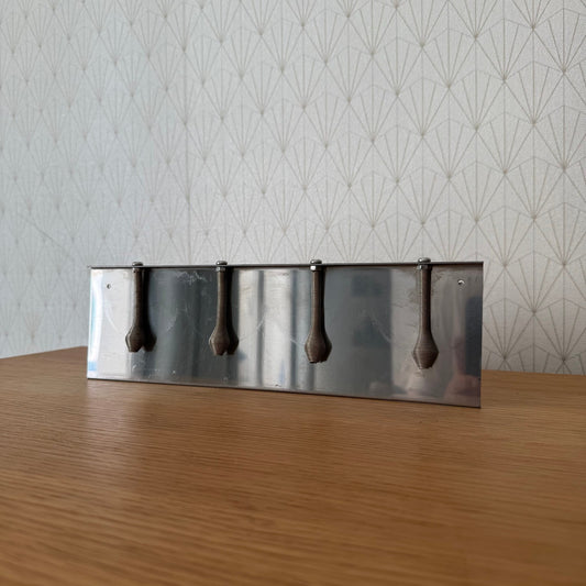 Vintage Check Rack Metal Ticket Holder Restaurant Kitchen Food Orders 04072511