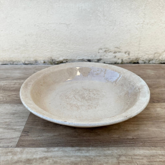 Antique French Ironstone Bowl Terre de Fer Serving Dish Stamped 3011234 Fleamarketfrance