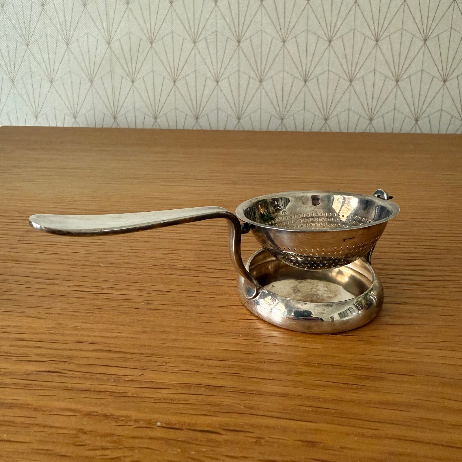 VINTAGE SILVER PLATE CHRISTOFLE ROCKING TEA STRAINER MADE IN FRANCE 18042519 Christofle