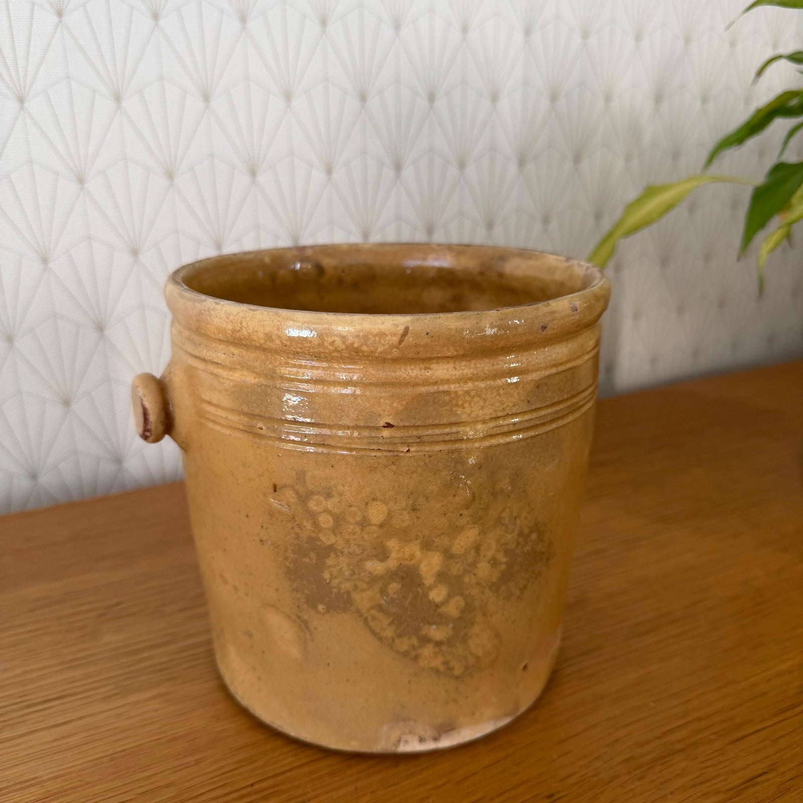 French Stoneware Jam Pot Antique Ceramic Crock 19th Century 0107262 Unbranded