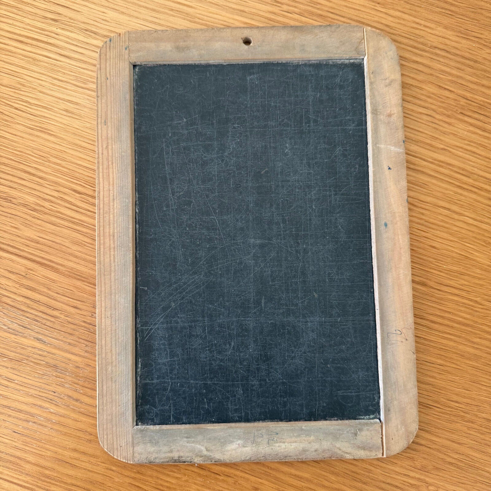 Vintage 2 Sided French Slate Board School Personal Chalk Board Slate 09022521 - Fleamarketfrance