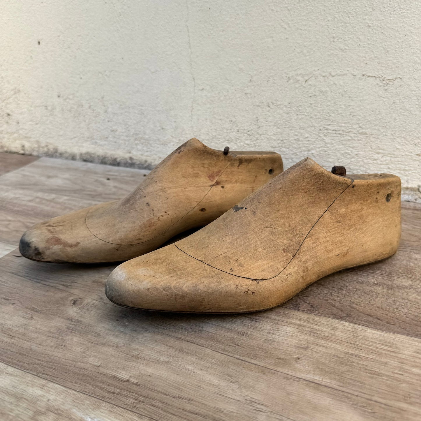 Antique Wooden Shoe Lasts French Cobbler Forms Vintage Display 12062419 Fleamarketfrance