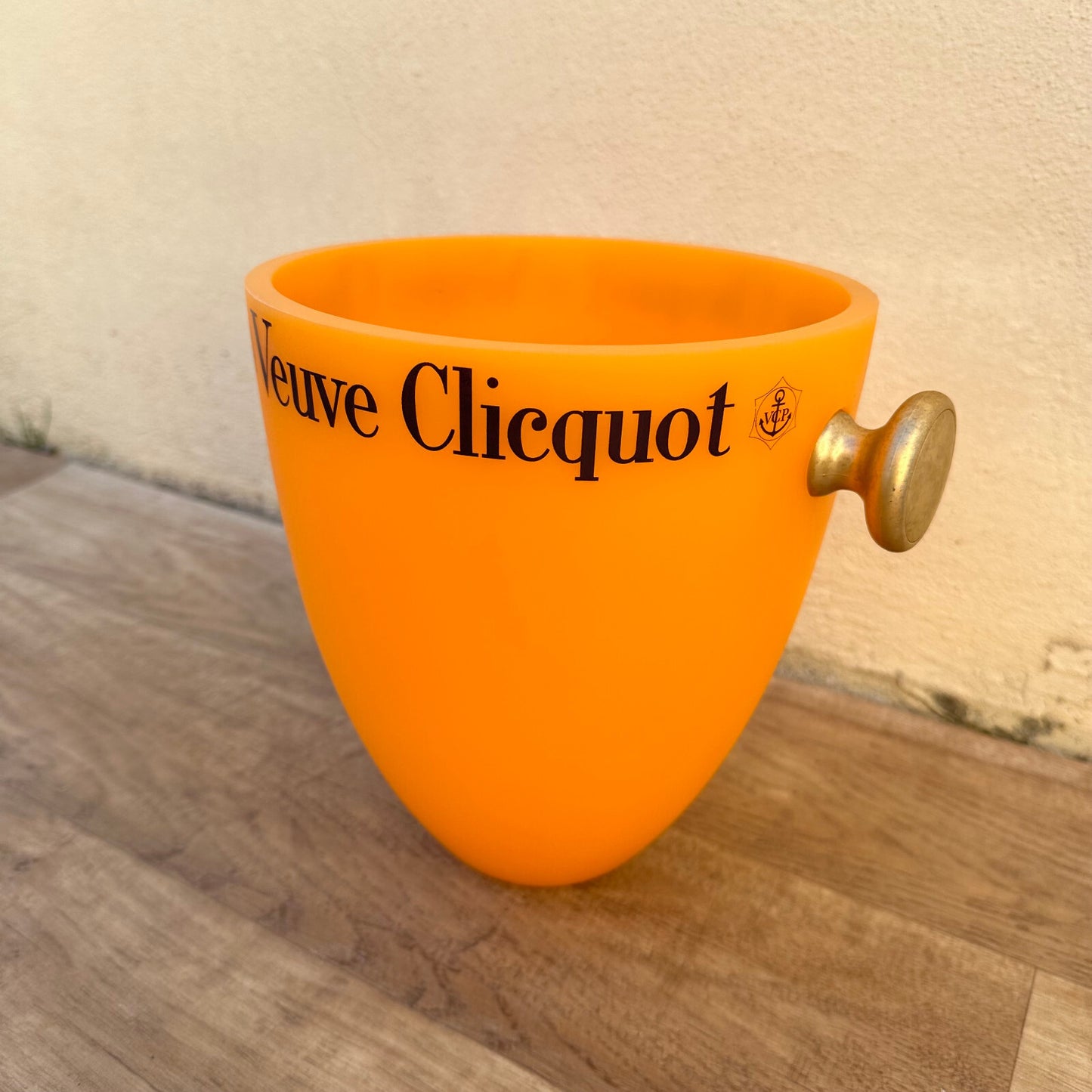 Vintage Veuve Clicquot Ice Bucket Orange French Champagne Cooler 03022312 Veuve Clicquot