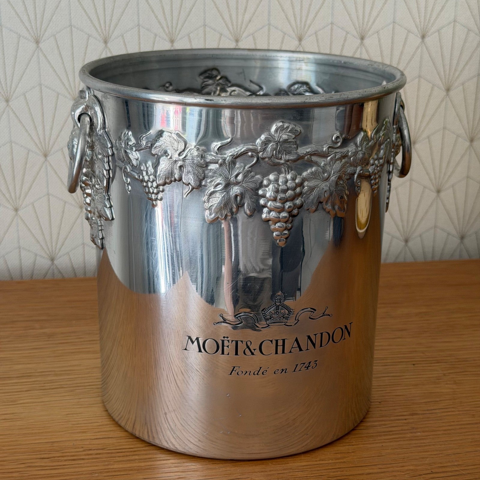 Vintage Moet Chandon Champagne Bucket French Aluminum Cooler 2706269 Charles Heidsieck
